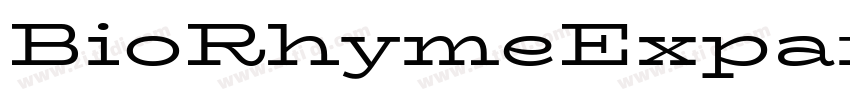 BioRhymeExpanded Ext字体转换